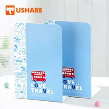 USHARE металлическая подставка для книг держатель книги Нескользящие офисные стол для ПК учебный Органайзер подставка 2 шт. британский стиль форзацы для полки дети