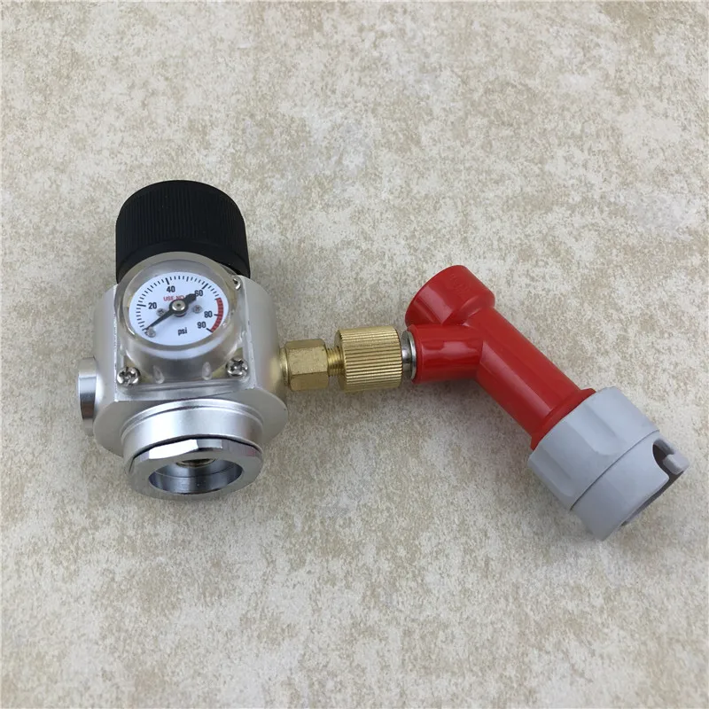 Home brew Beer Keg  Mini CO2 Gas Regulator 90PSI with Gas Pin Lock Disconnect fitting For Beer Brewing (3)