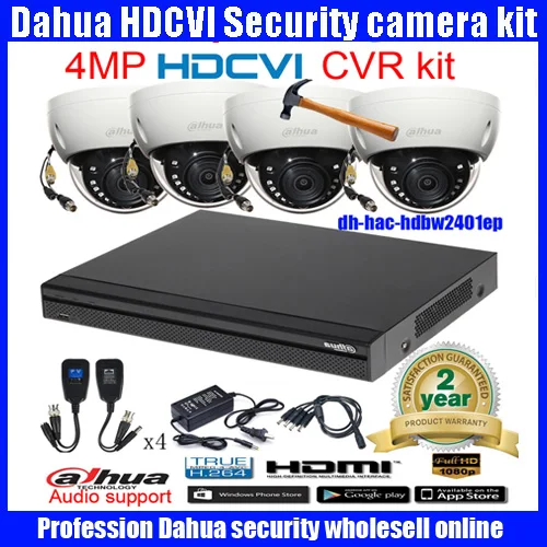 Оригинальный английский DAHUA 4MP VANDALPROOF камеры DH HAC HDBW2401EP ХВН купольная камера с