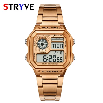 

Stryve Fashion Sports Watches Men Waterproof Countdown Digital Watches Outdoor Military Wristwatches Clock Men Relogio Masculino