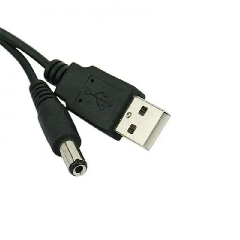 

Promotion 1M USB Port To 5.5 x 2.1mm 5V DC Barrel Jack Power Cable Connector