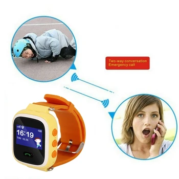 

Rob!!!Best Quality Emergency GPS Tracker Security Children Kids Smart Watch Q60