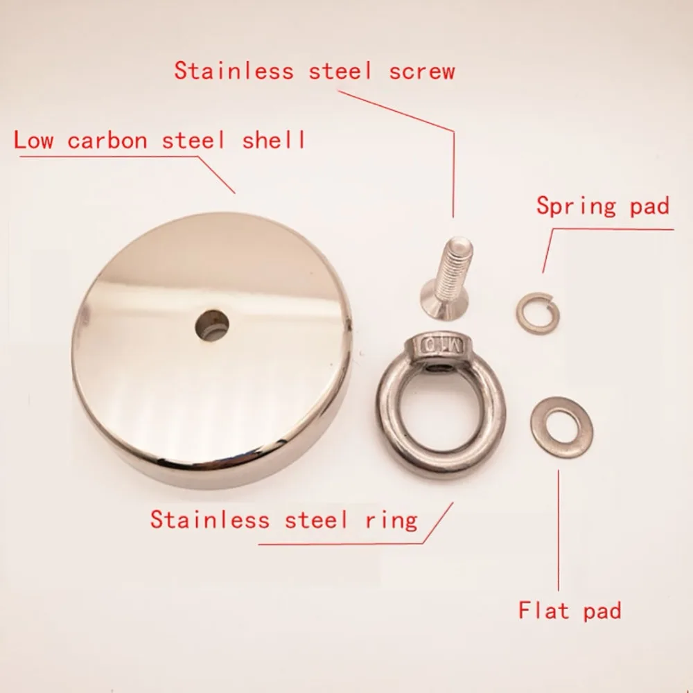 Неодимовый поисковый Магнитный горшок с рекуперацией болта рыболовное магнитное крепление антенны магнитные Монтажные Основания