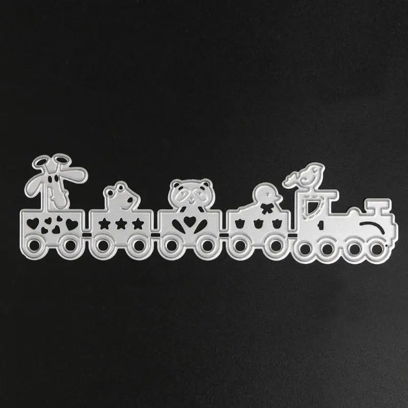 Вырубные штампы Скрапбукинг штампы металлический мультфильм поезд для DIY Скрапбукинг Фотоальбом декоративное тиснение трафарет