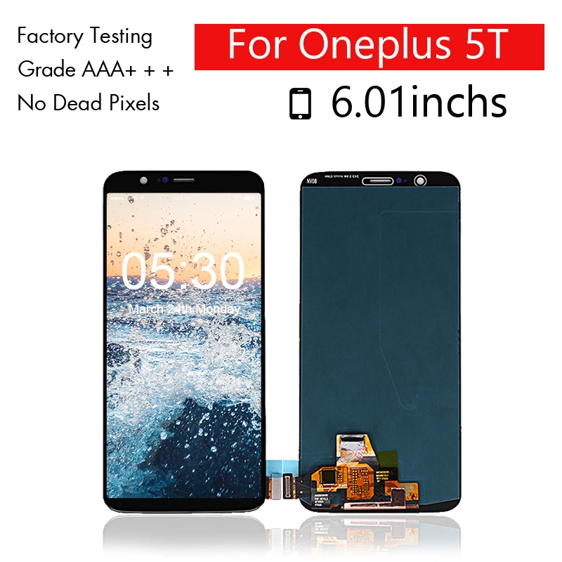 

For Oneplus 5T A5010 LCD Display Touch Screen Assembly Digitizer Replacement For Oneplus 5T A5010 Screen LCD Display