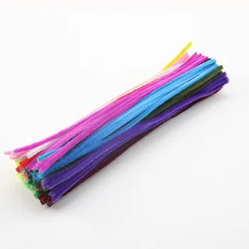 

100Pcs Novelty Toys DIY Handmade Educational Plush Shilly Stick Materials Toys Art Craft For Children