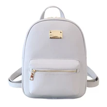 Women Backpack Small Size Black PU Leather Women’s Backpacks Fashion School Girls Bags Female Back Pack Famous Brand mochilas