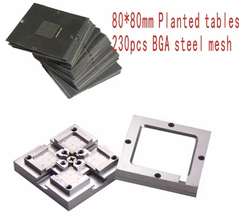 Free shipping 80* 80mm HT-80H BGA sik Chu Taiwan bumping jigs universal sik Chu Taiwan send 230PCS jigs
