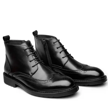 

Men Boots Autumn Leather Work High Quality Brand Casual Man Booties #MXZ811666