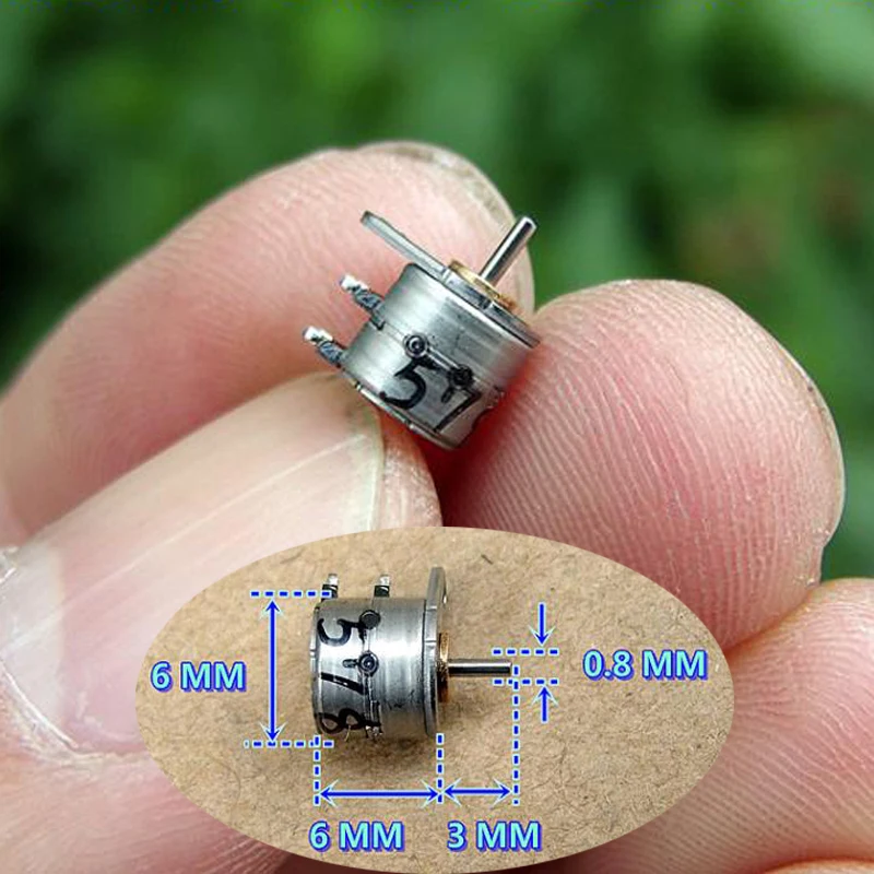 1PC Precise Micro Stepper Motor 6mm Two-phase Four-wire Step Motor for Lens Control of Digital Camera