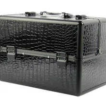 Алюминиевая рама с ПВХ панелью прочная косметическая коробка косметика чехол для женщин/девочек хороший подарок для девушки три цвета