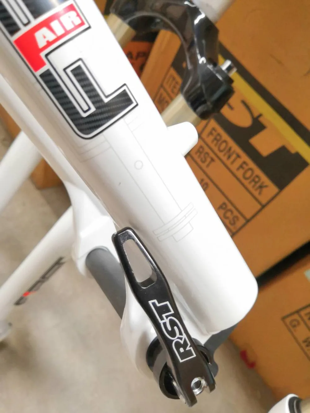 RST First Air MTB вилка rl100 мм Велосипедная с амортизатором дисковый тормоз 27 5 дюйма для