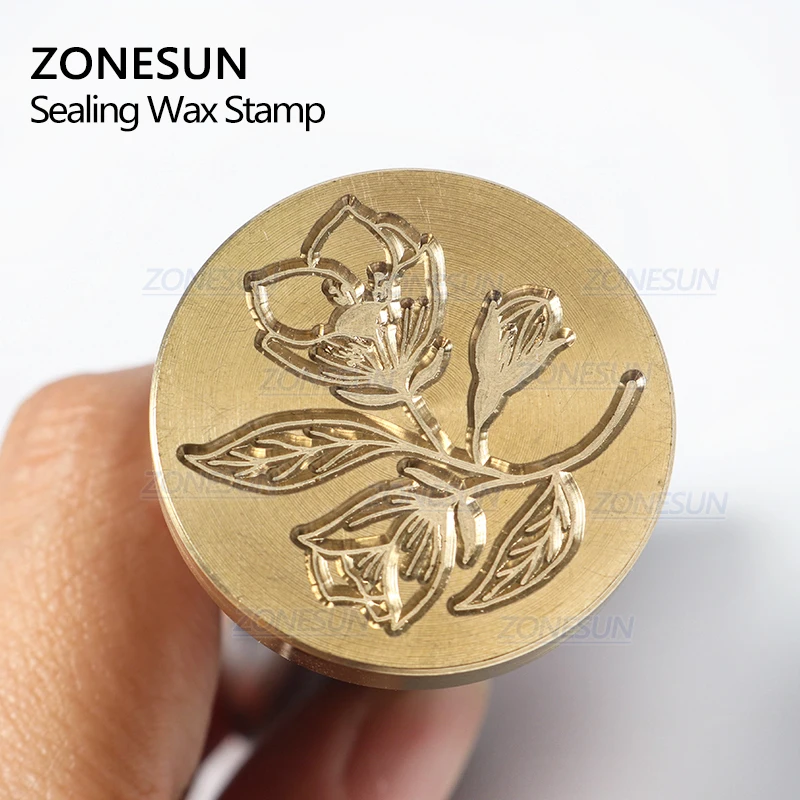 ZONESUN специальная печать штамп с деревянной ручкой для упаковки подарков