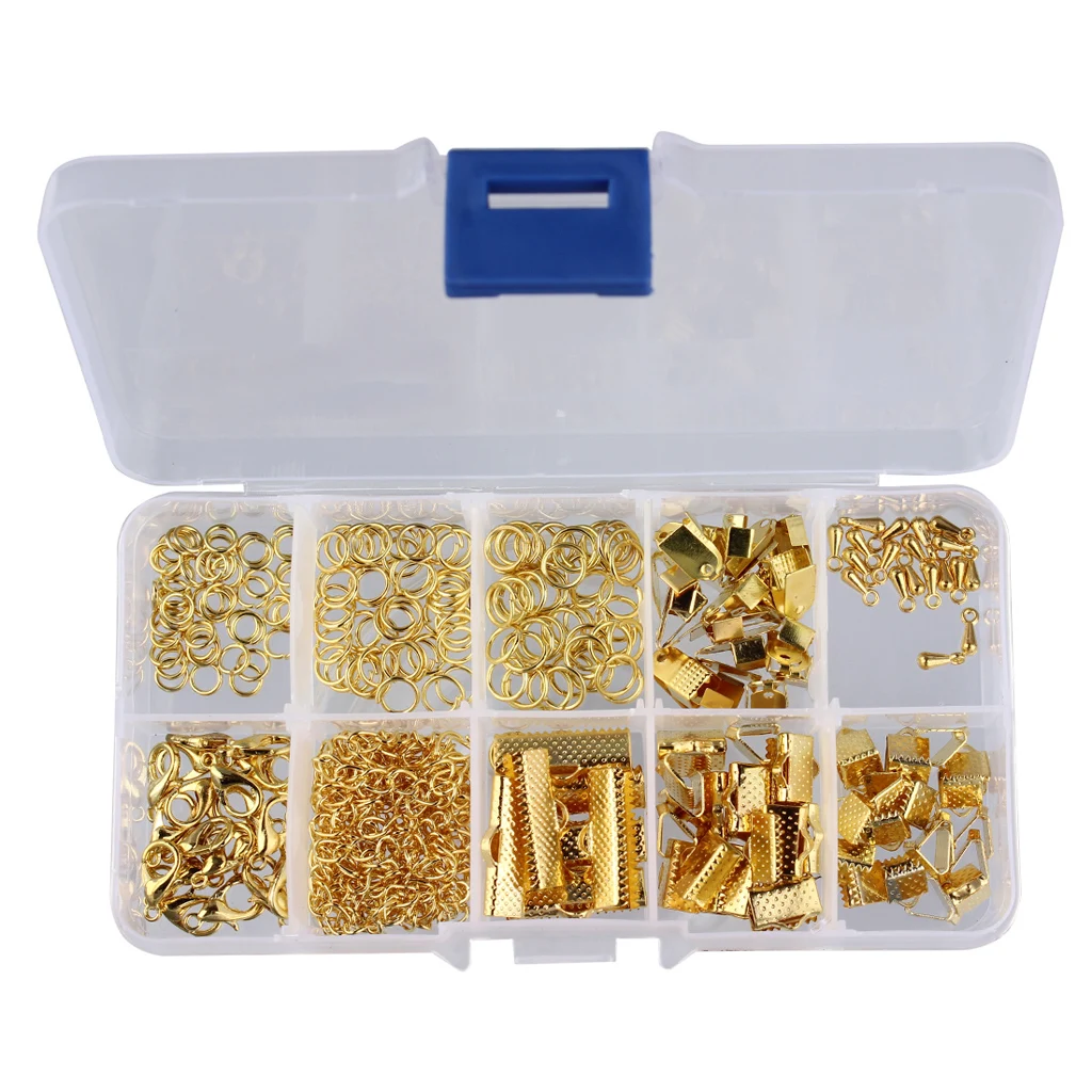Jewelry Making Starter Kit Earring Bracelet Necklace Jewelry Finding Gold