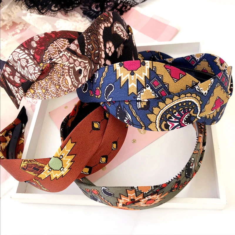 Aliexpress.com : Buy Vintage pattern headbands Handmade weave hairband ...