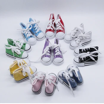 

1 Pair 5cm Canvas Shoes For BJD Doll Toy Mini Doll Shoes for Sharon Doll Boots Dolls Accessories