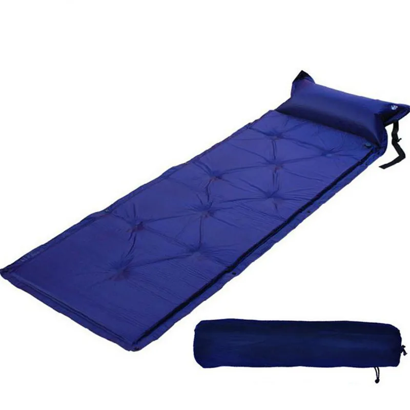 

Inflating Camping Roll Mat Sleeping Air Sofa Bed Inflatable Pillow Air Mattress Bag Camping Pad Picnic Beach Mat Sand Mat 2019