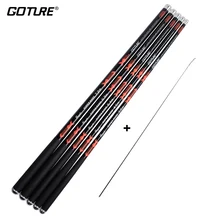 Goture 2019 New Hayate Carbon Fiber Telescopic Fishing Rod 3.6-7.2M Stream Rods Hand Pole For Freshwater Carp Feeder Fishing 
