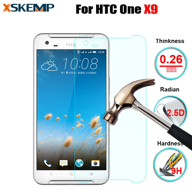 Глянцевое закаленное стекло 9H для HTC One X9 Премиум Защита экрана от царапин