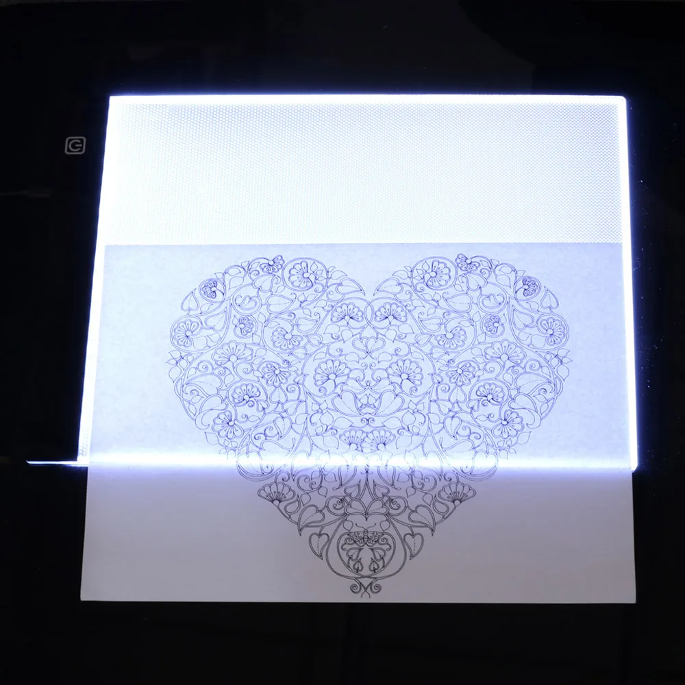Графический планшет светодиодный светильник ed доска для рисования ультра А4 стол для рисования планшет светильник блокнот эскиз книга пустой холст для живописи