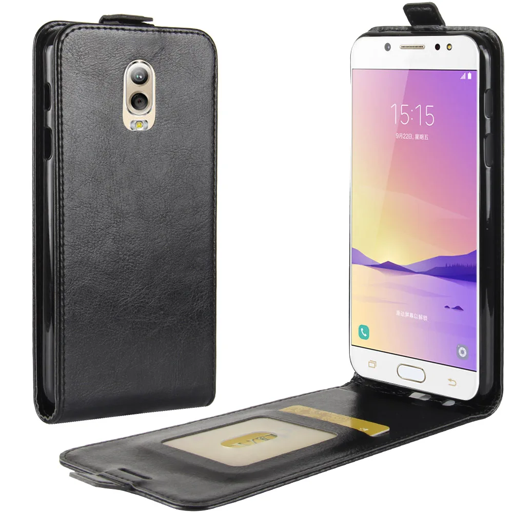 Чехол для телефона samsung Galaxy J7 Plus откидная Обложка на заднюю панель из