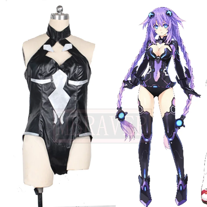 

Hyperdimension Neptunia Noire Black Heart Cosplay Costume Full Set Custom Made Free Shipping