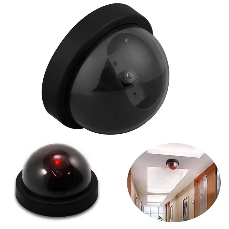 

Outdoor Indoor Fake Dummy Camera Video Surveillance Simulated Camera Dome CCTV home Security Cameras With Flashing Led Light