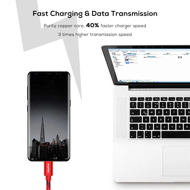 SUPTEC USB نوع C كابل ل Xiaomi Redmi ملاحظة 7 USB-C الهاتف المحمول سريع شحن نوع-C كابل ل سامسونج غالاكسي S9 S8 زائد S10 SUPTEC USB نوع C كابل ل Xiaomi Redmi ملاحظة 7 USB-C الهاتف المحمول سريع شحن نوع-C كابل ل سامسونج غالاكسي S9 S8 زائد S10