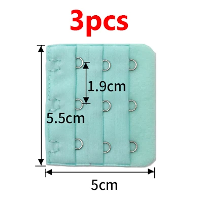 3/8 шт. мягкий бюстгальтер ремешок Застежка заменить нижнее белье Для женщин бюстгальтер расширитель 3 крючка 3 ряда Нижнее белье Intimates Bra аксессуары - Цвет: 10