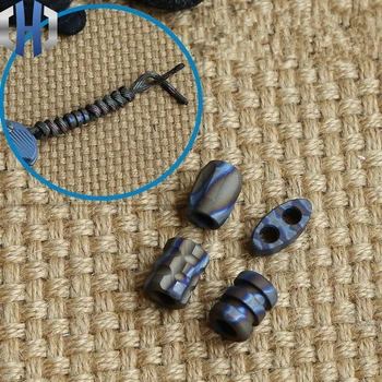 

Flame Pattern Titanium Alloy Pendant Umbrella Rope Pendant Folding Knife Straight Knife Pendant Knife Hanging Beads