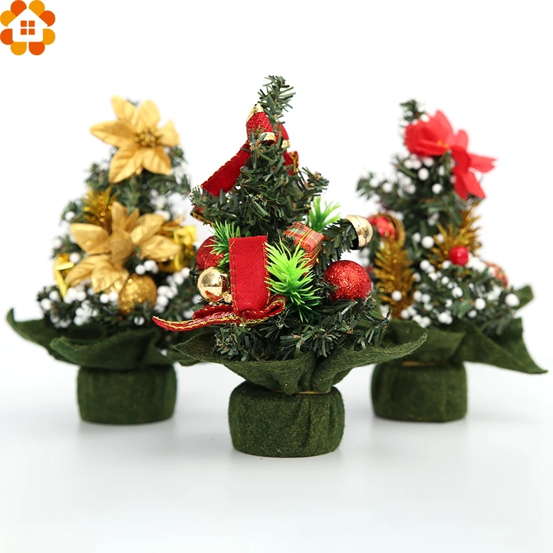 1PC 20X18cm Christmas Tree Artificial Christmas Tree DIY Mini Tree For