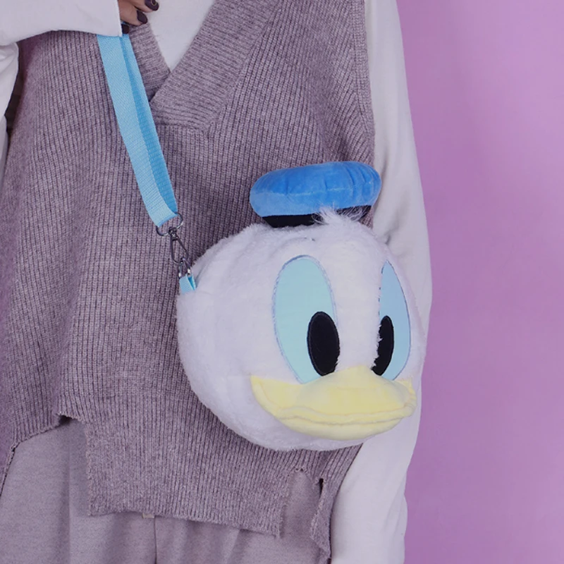 Детский плюшевый рюкзак Disney Donald Duck милый с мультипликационным принтом для