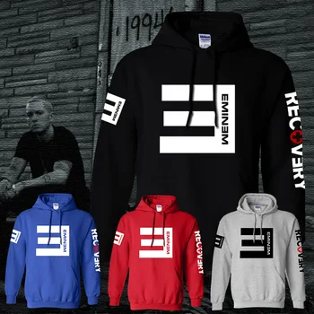 

Men Fleece Hoodies Eminem Printed Pullover Sweatshirt Man Lost Youself Fashion Clothing Eminem Rap Hip Hop Music Hoodie Adult