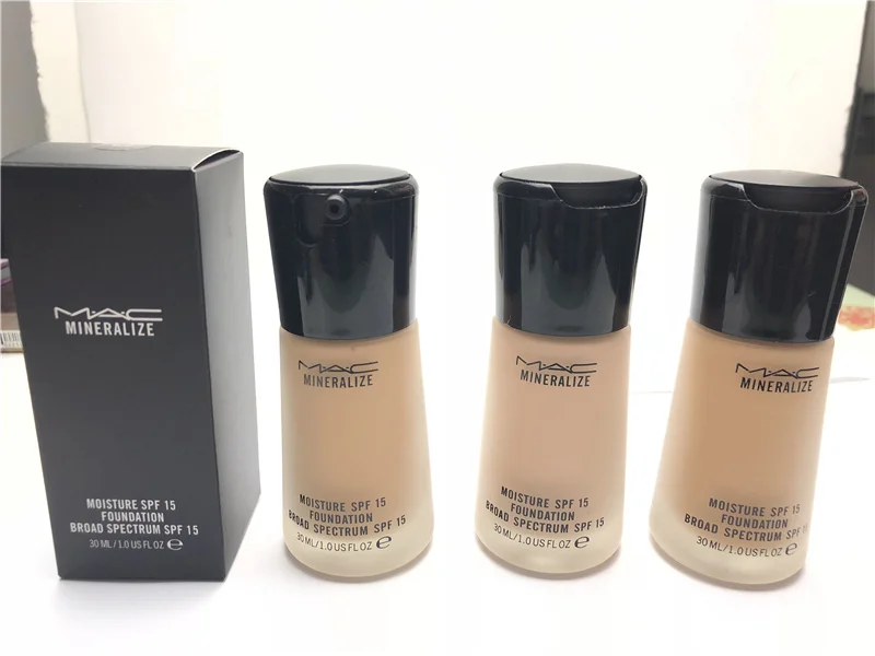 

MAC makeup 30ML Whitening Natural Nude Face Foundation Prime Beauty Makeup Moisturizer Liquid Full Cover Concealer Facial Base