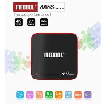 

MECOOL M8S PRO W Android 7.1 TV Box Amlogic S905W Quad Core 1GB RAM DDR3 8GB Smart TV Box WiFi 4K H.265 Set TV Box Voice control