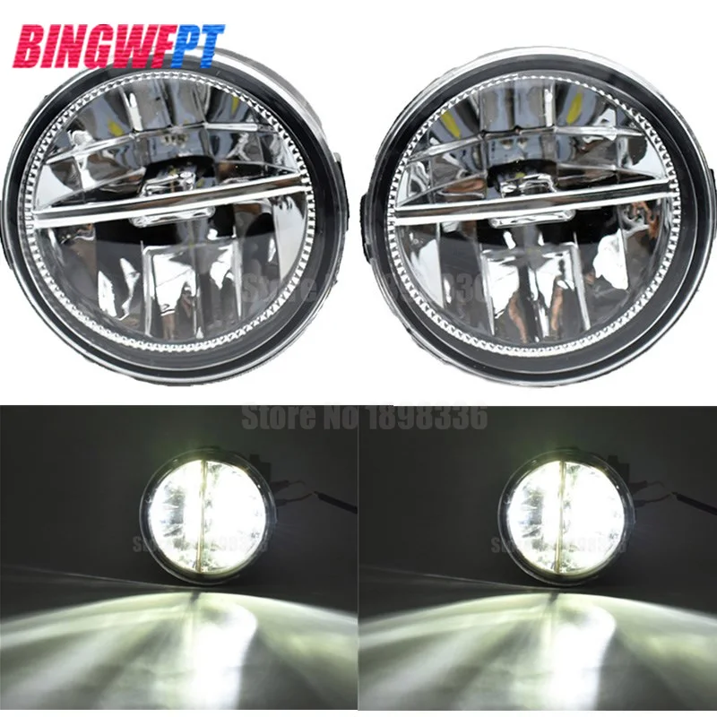 

2pcs/Right+Left LED Fog Light Lamp Halogen 12V 55W Bulb Assembly For Nissan Note Murano Z51 Juke Patrol 2006-2015