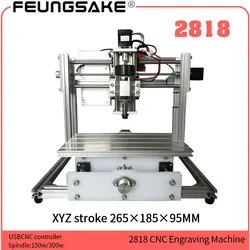 Cnc2818 с ER11, 300 Вт шпинделя древесины маршрутизатор diy Мини гравировальный станок с ЧПУ, Pcb ПВХ фрезерный станок, контроллер grbl USBCNC управления