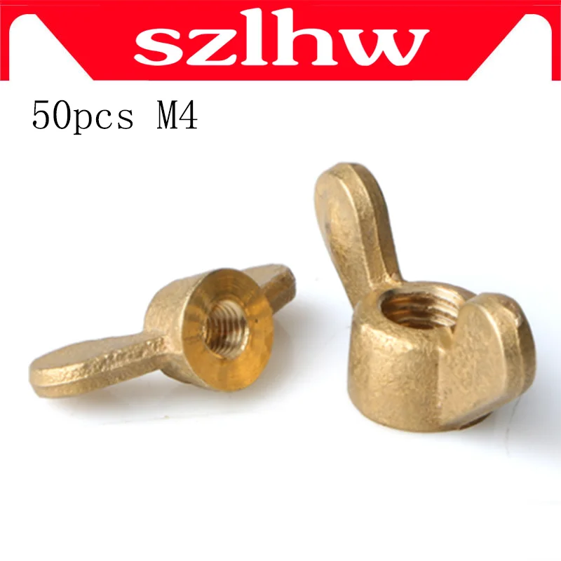 50pcs/lot M4 Brass Wing Nuts Butterfly Factory sales | Обустройство дома