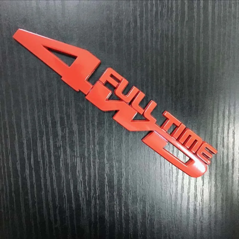 Metal 3D Car Styling 4WD Full Time Chrome Emblem Badge Truck Auto Gule Sticker Decal Accessories for Jeep Toyota Ford VW Subaru