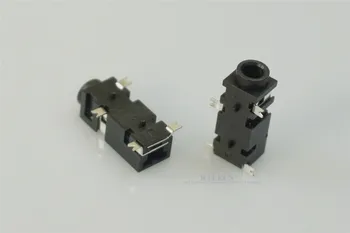 

5 pcs Audio Jack Stereo 2.5 mm Surface Mount Horizontal PCB TRS right Angle 1 tip Switch Cross SJ-2524-SMT