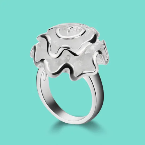 Женское серебряное кольцо с пионами в национальном стиле|925 sterling silver ring|sterling ringssilver ring |