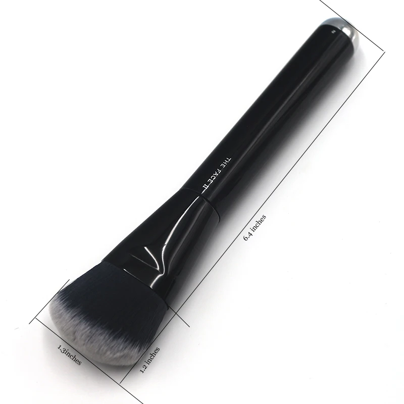 Tesoura de Maquiagem clássico preto punho de madeira Material : Cabelo Sintético