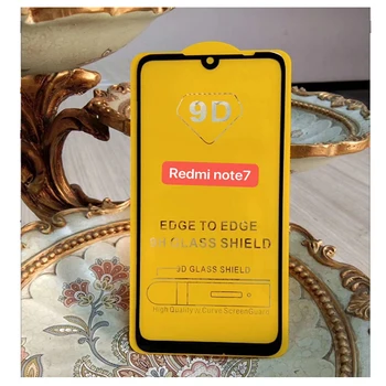 

100pcs/lot 9D full glue Screen Protector Tempered Glass For Xiaomi Redmi Note 7 Protective Glass For Redmi Note 7 by DHL