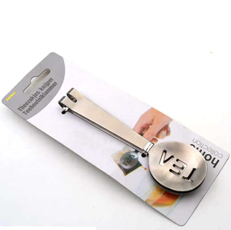 Reusable Stainless Steel Tea Bag Tongs Teabag Squeezer Strainer Holder