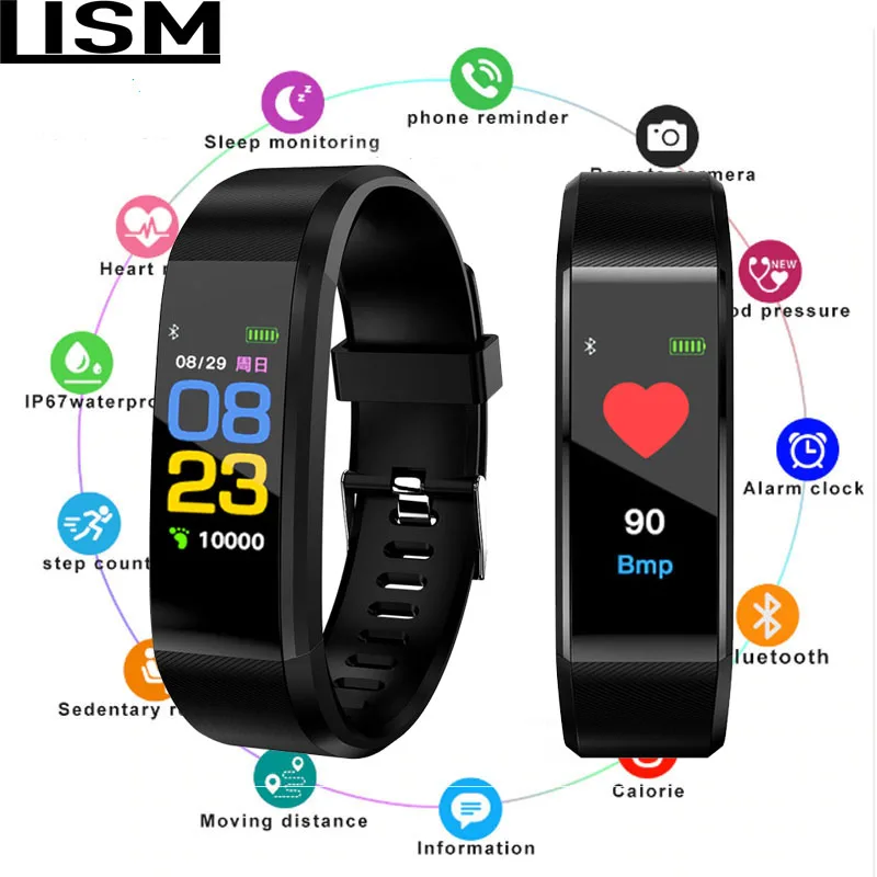 

New Smart Watch Men Women Heart Rate Monitor Blood Pressure Fitness Tracker Smartwatch Sport Watch for ios android Reloj mujer