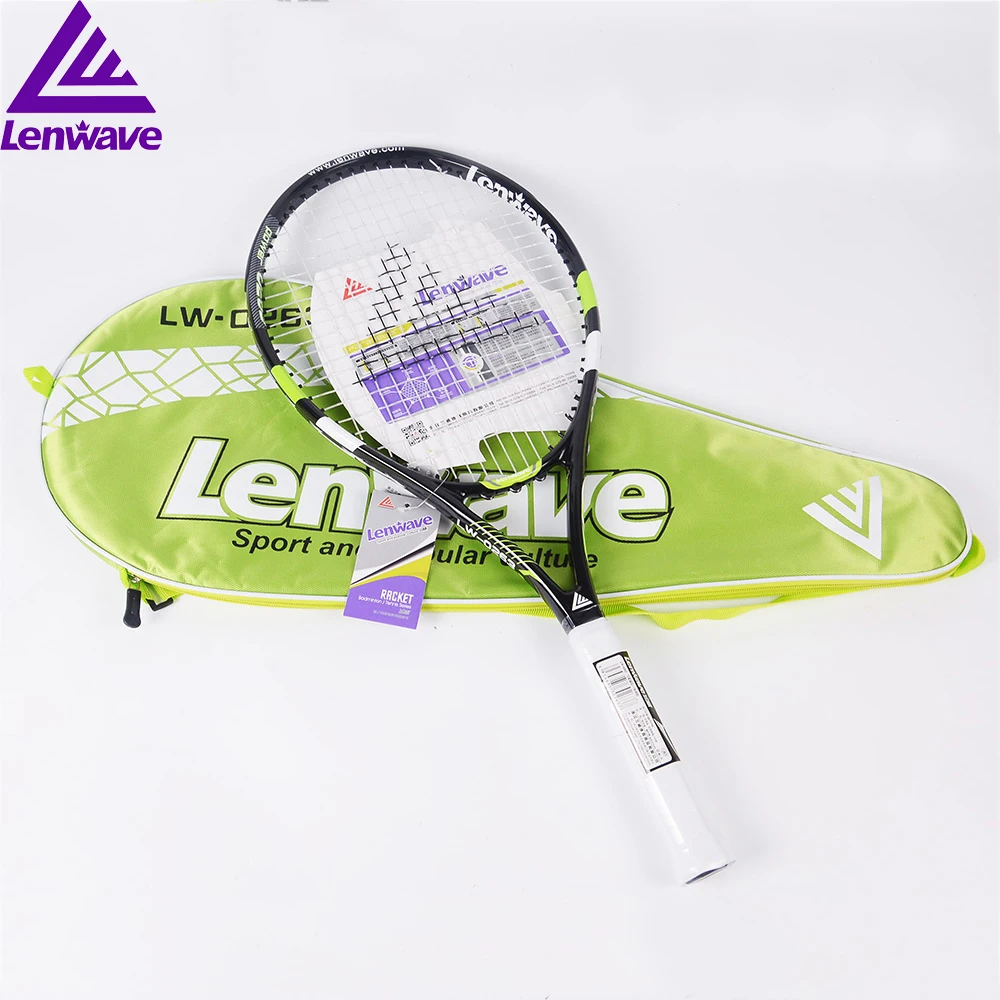 Lenwave Aluminum Alloy Racket Durable Popular Red And Green Tennis Rackets For Men/Women High