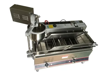 

Double row automatic electric and gas one doughnut machine Commercial Electric Donut Machine Fryer Maker circle Doughnut maker