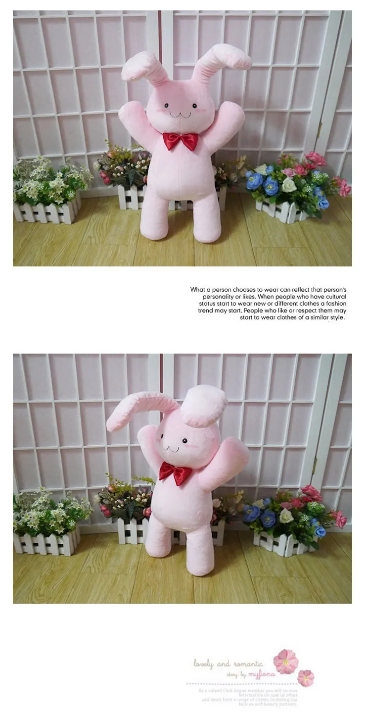 Brinquedo de Pelúcia Macio para o Presente Anime Ouran High School Host Clube Mitsukuni Haninoduka Mel Boneca Coelho 38 cm Travesseiro 2 38 cm travesseiro macio para o presente
