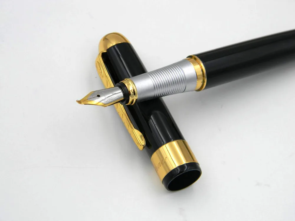 

JINHAO 250 black golden office gift 1.0mm nib fountain pen