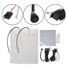 1 сиденье DC 12 В Универсальный углеродное волокно Высокий/Низкий круглый переключатель автомобиля с подогревом сиденья колодки высокое качество